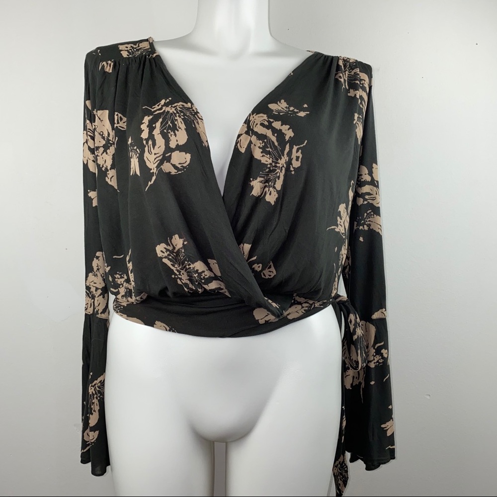 Free People Fiona Floral Shirt, Size M